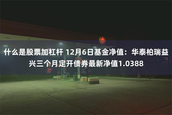 什么是股票加杠杆 12月6日基金净值：华泰柏瑞益兴三个月定开债券最新净值1.0388