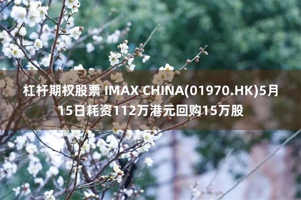 杠杆期权股票 IMAX CHINA(01970.HK)5月15日耗资112万港元回购15万股