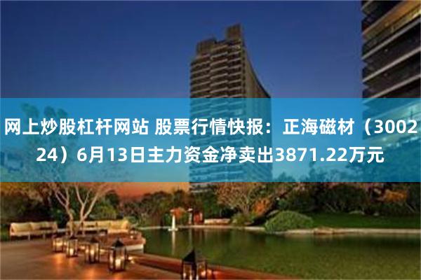网上炒股杠杆网站 股票行情快报：正海磁材（300224）6月13日主力资金净卖出3871.22万元