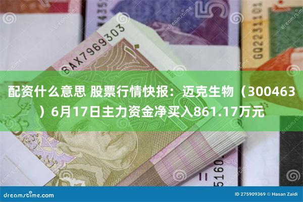 配资什么意思 股票行情快报：迈克生物（300463）6月17日主力资金净买入861.17万元