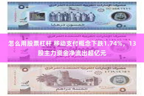 怎么用股票杠杆 移动支付概念下跌1.74%，13股主力资金净流出超亿元
